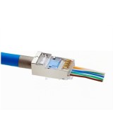 Conector RJ45 cat5e pasante metalico protegido (2 unidades)