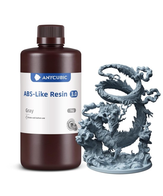 Resina UV ANYCUBIC 1000g para impresoras 3D ABS 3.0