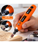 mini taladro inhalambrico recargable de 3 velocidades con luz incorporada
