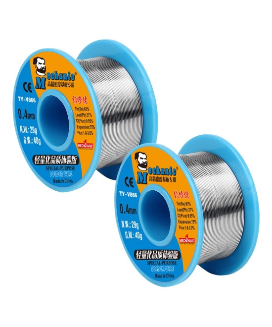 Estaño MECHANIC 0.4mm 63/37 40g TY-Y866