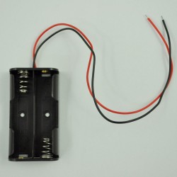 Contenedor bateria doble AA abierto