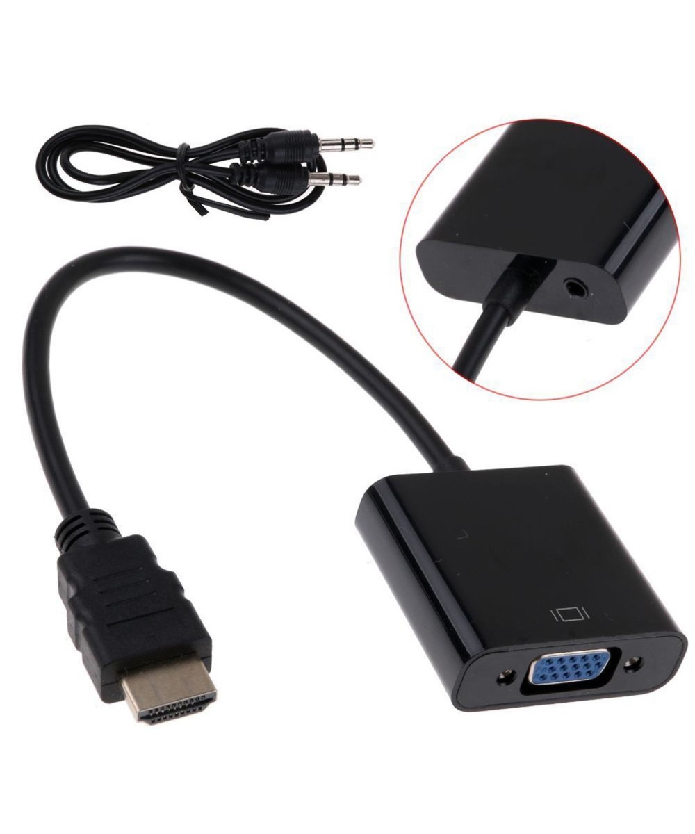 Convertidor de video de HDMI a VGA mas audio