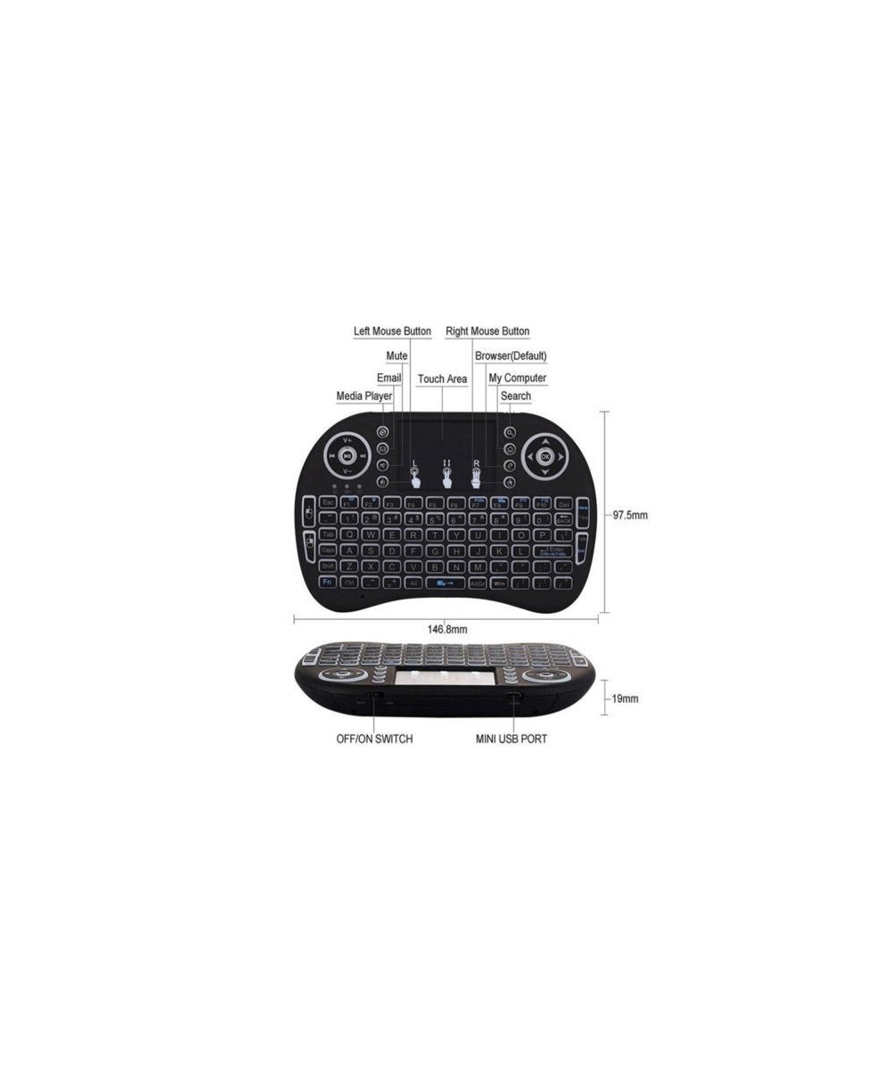 Teclado wifi para Smart Tv /Tv box /Raspberry