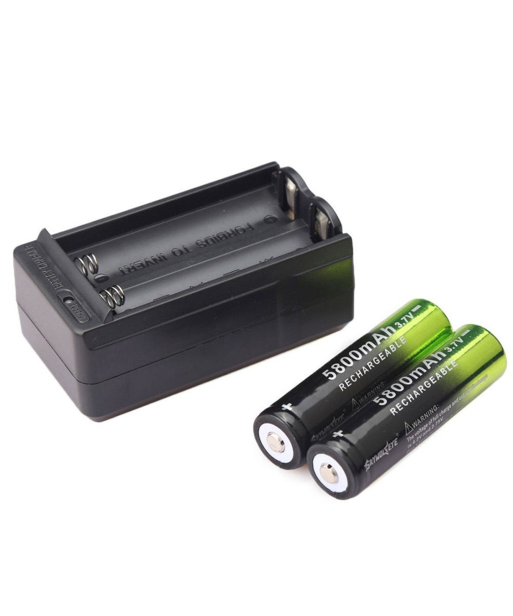 Kit baterias 4x 3.7v /5800mAh y cargador  Li-ion