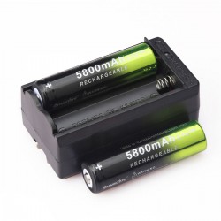 Kit baterias 4x 3.7v /5800mAh y cargador  Li-ion