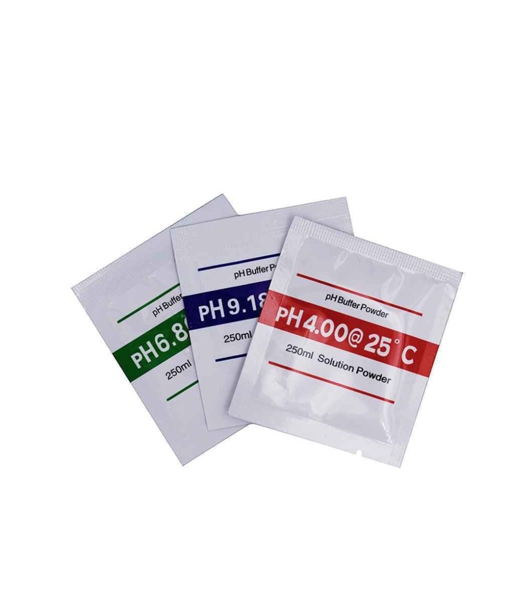 Polvo medidor PH 4.0, 6.86, 9.18  (3 bolsitas)