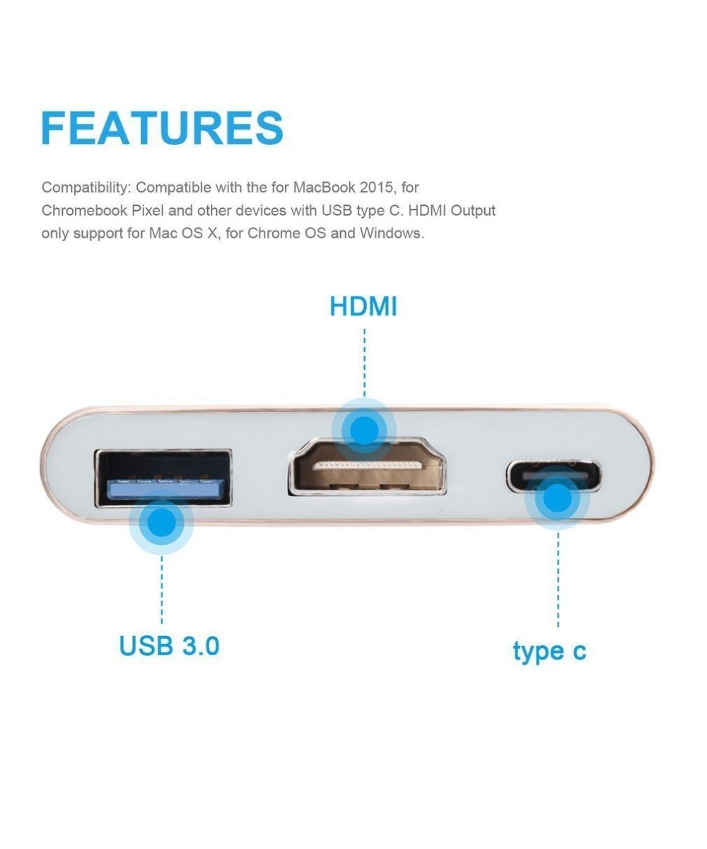 USB-c a USB-HDMI-USB-c