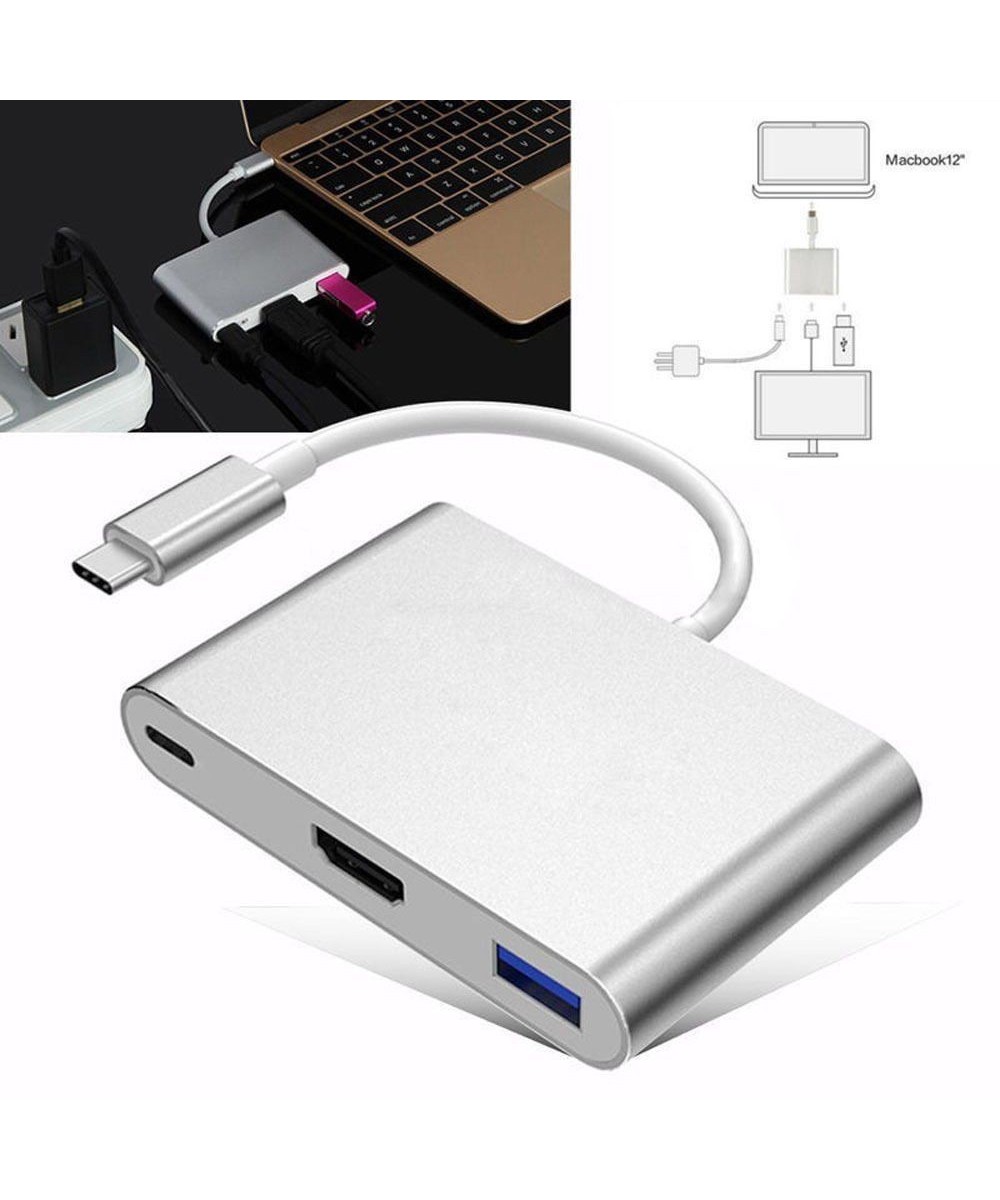 USB-c a USB-HDMI-USB-c