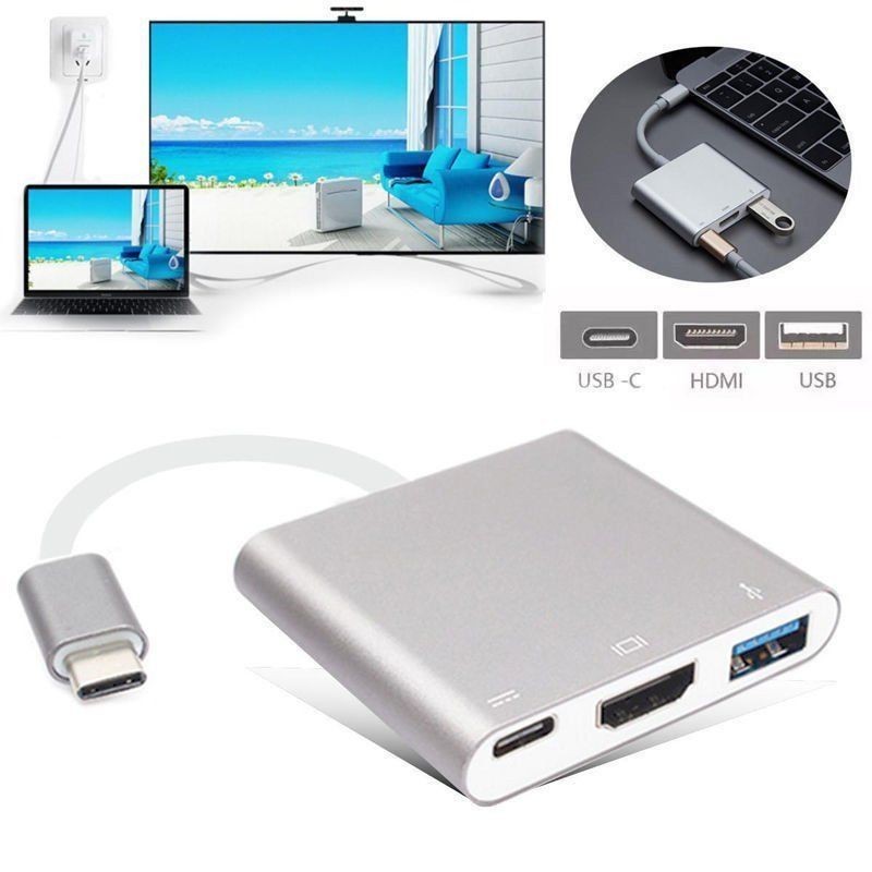 USB-c a USB-HDMI-USB-c