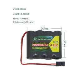 Bateria recargable 4.8V 2200 mah
