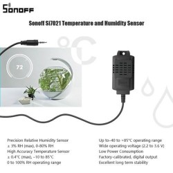 Monitor de temperatura y humedad inteligente Sonoff