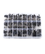 Caja de capacitores 500 unidades 24 valores