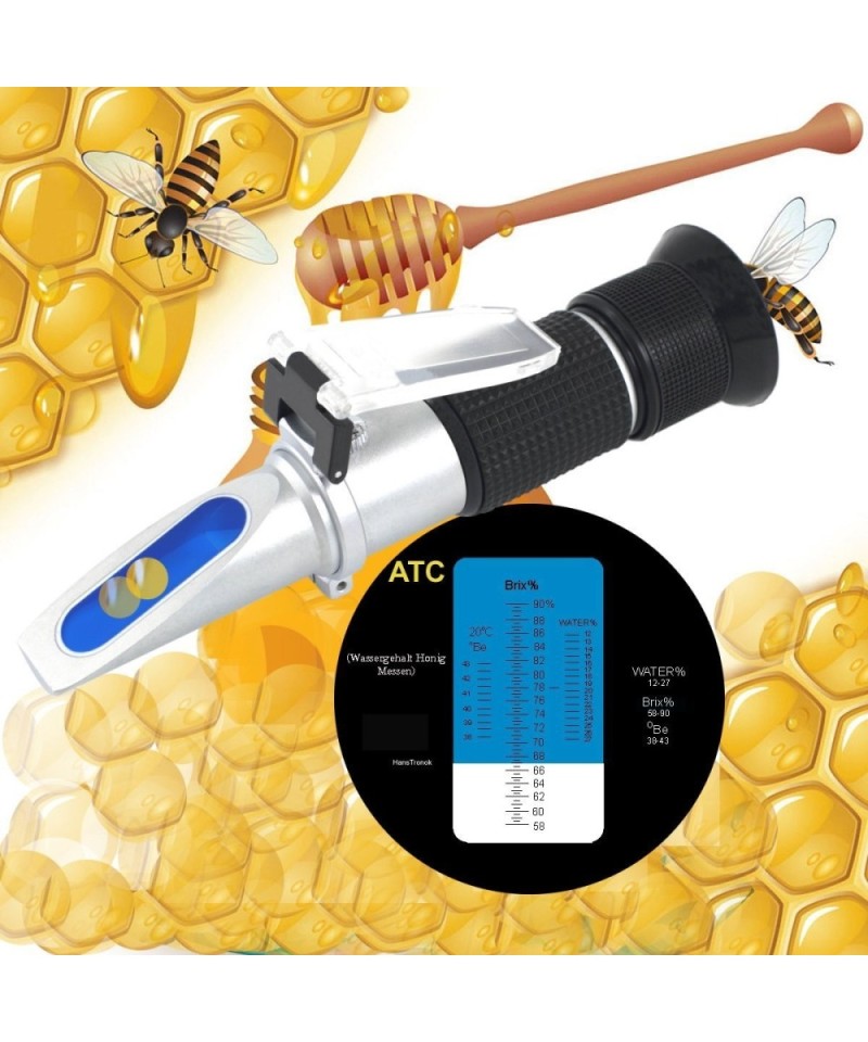 Refractometro de 58% a 90% para miel