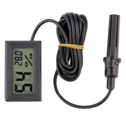 Medidor Digital de Temperatura y Humedad con Sonda Higrometro (Hidrometro)