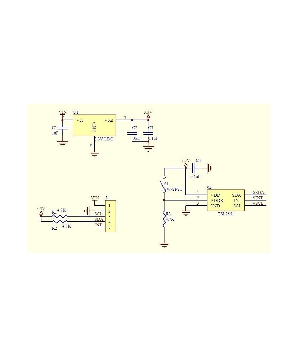 Sensor de luminosidad TSL2561