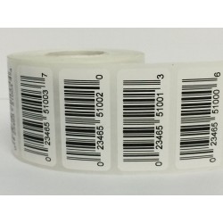Etiquetas de codigo de barra 1000 etiquetas