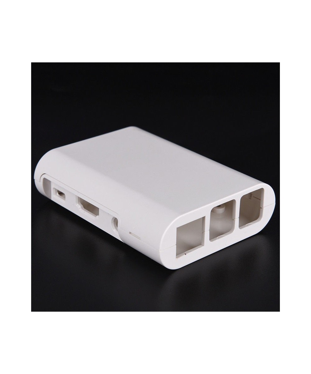 Case plastico para Raspberry blanco y rojo