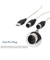 adaptador  Midi a USB