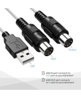 adaptador  Midi a USB
