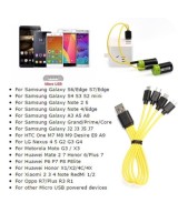 Cable USB micro USB 4 en 1