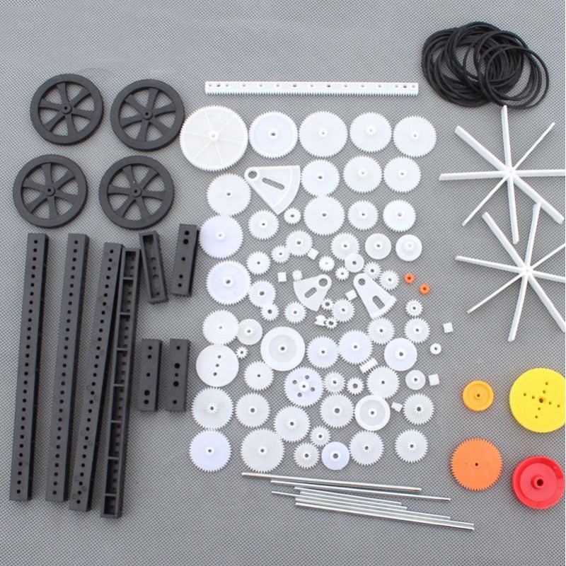 Tregua Oscurecer Dictadura Kit de engranajes, poleas y correas de 92 piezas plásticas