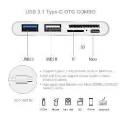 Adaptador USB tipo C 5 en 1