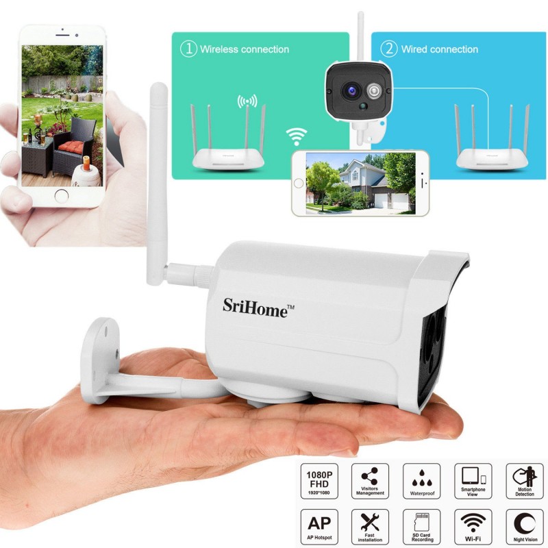 Camara IP para exterior SH024 1920x1080 HD Camara IP para exterior SH024 1920x1080 HD