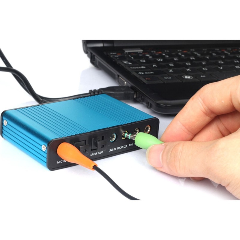 Las mejores ofertas en Caja Externa 5.1 tarjetas de sonido externa del  canal para USB 2.0