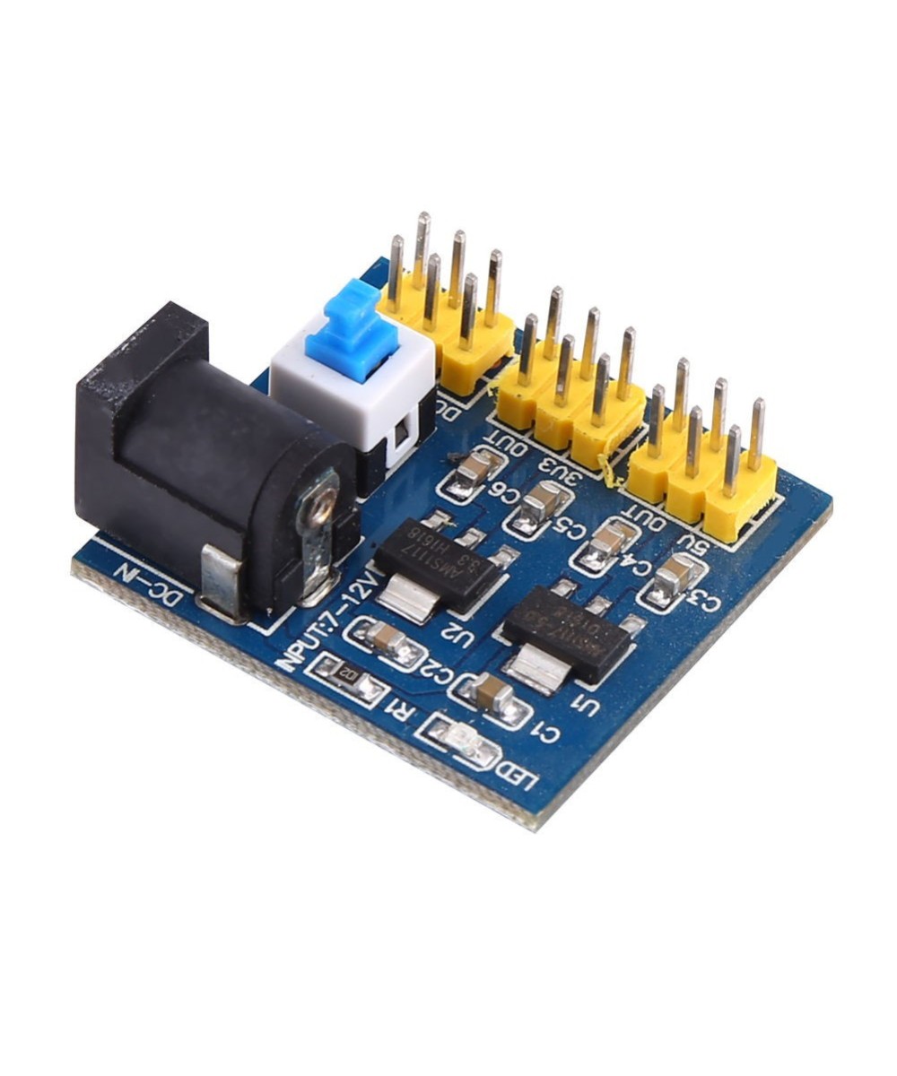 Conversor de voltaje 12 a 5 y 3.3V